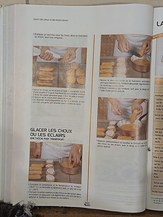 Scan GLACER LES CHOUX OU LES ÉCLAIRS (MÉTHODE PAR TREMPAGE)
